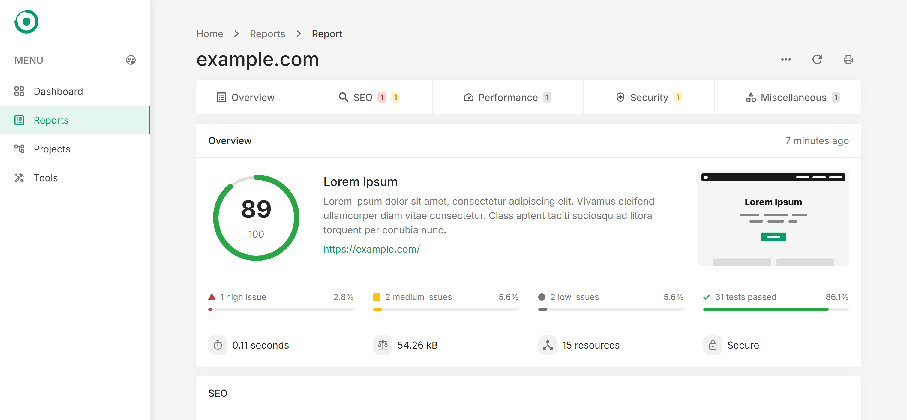Offsite | Site Audits & Reports